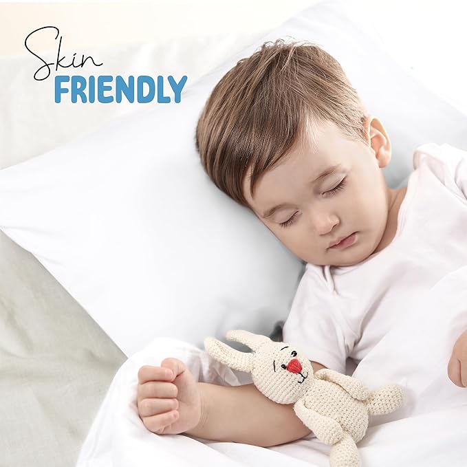 Utopia Bedding Toddler Pillow Cases - 2 Pack - Envelope Closure - Soft Brushed Microfiber Fabric - Shrinkage and Fade Resistant Pillow Covers 13 X 18 Inches (Toddler, White)