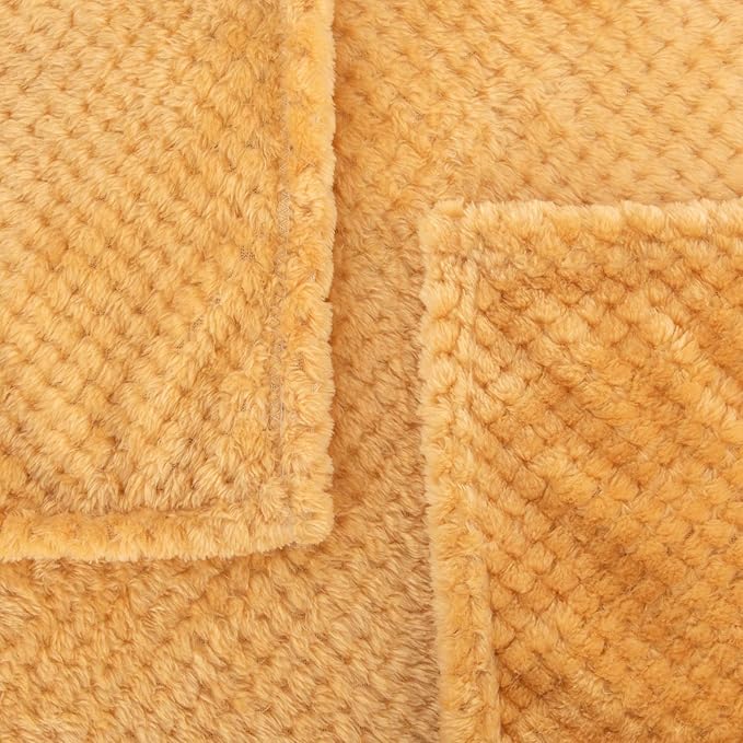 Fuzzy Blanket or Fluffy Blanket for Baby, Soft Warm Cozy Coral Fleece Toddler, Infant or Newborn Receiving Blanket for Crib, Stroller, Travel, Decorative (28Wx40L, XS-Banana)