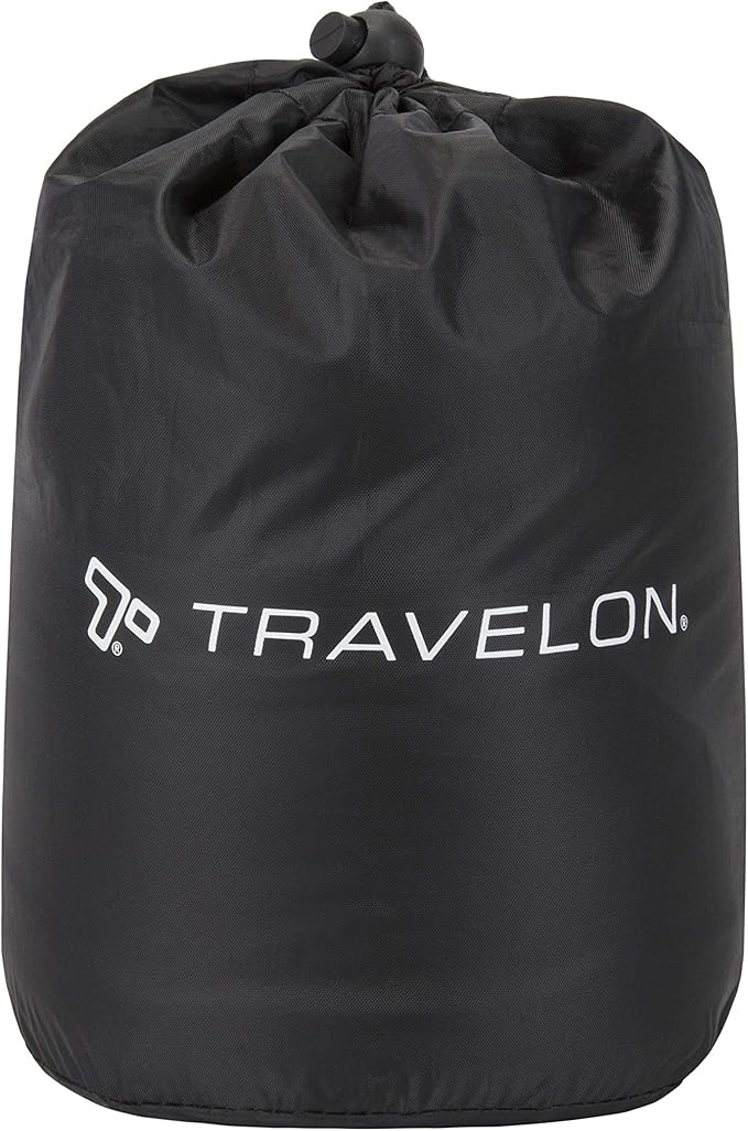 Travelon Contoured Memory Foam Travel Pillow, Charcoal, One Size