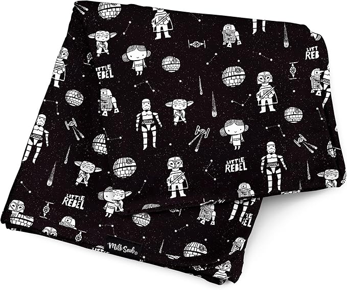 Milk Snob Disney Baby Blanket - Soft, Secure, and Stylish Swaddle Blanket for Newborns to Toddlers - A Versatile Receiving Blanket for Boys & Girls - 34" x 34" (Little Rebel)