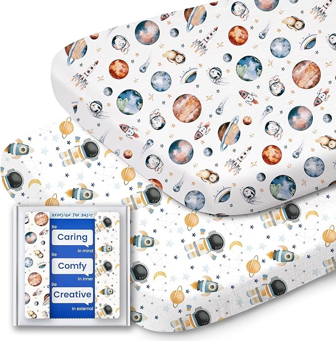 Bassinet Sheets for Baby Boy Girl, TotBasic Buttery Soft Universal Bassinet Fitted Sheet, Compatible with Halo, Mika Micky, Baby Delight, Dream On Me, Maxi COSI & More Bassinet Mattress