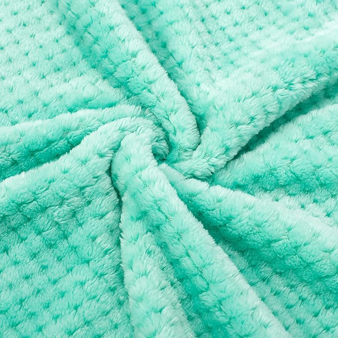 Fuzzy Blanket or Fluffy Blanket for Baby, Soft Warm Cozy Coral Fleece Toddler, Infant or Newborn Receiving Blanket for Crib, Stroller, Travel, Decorative (28Wx40L, XS-T Blue)