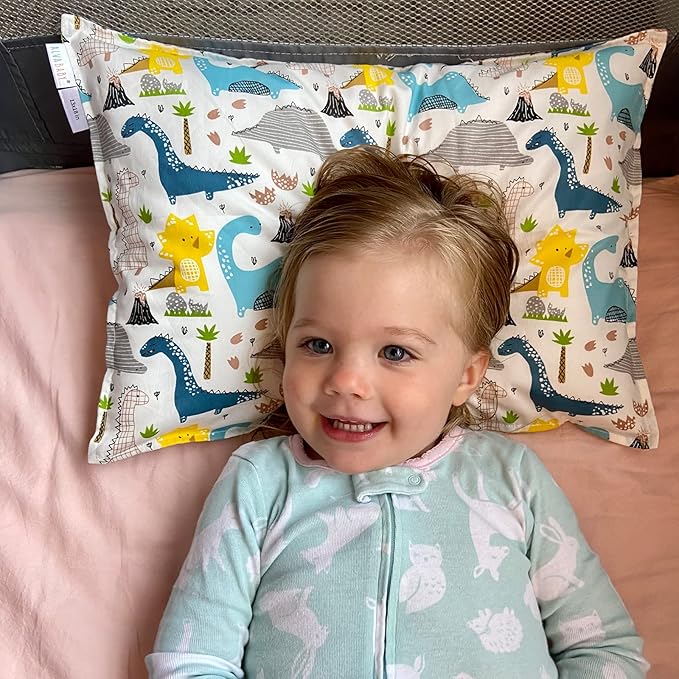 ALVABABY Toddler Pillowcases Fits 13 x 18 inch,12x 16inch Kids Sleep Pillow 2 Pack Cotton Baby Pillow Cover Envelope Children Pillowcases for Boys Girls Seaworld Dinosaur 2TPW12