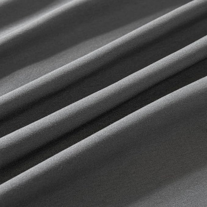 Bed Skirt Twin Size Ruffled Bed Skirts with Split Corners, 12 Inch Drop Dust Ruffle Bed Skirt with Platform,Gray