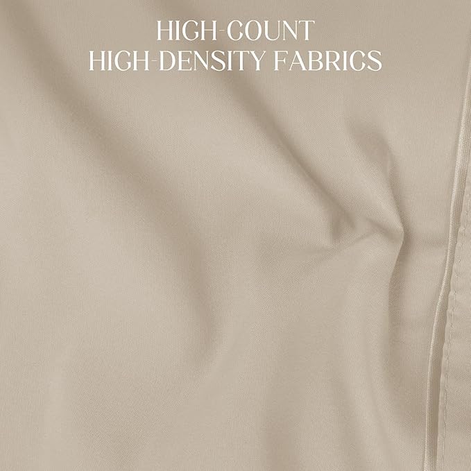 Soft Body Pillow Covers Pillowcases 60 x 21 Inch, WINKAURA Long Pillow Cover for Bed Fits 54x20 Pillow, Envelope Closure, Stylish Wrinkle and Stain Resistant,Khaki