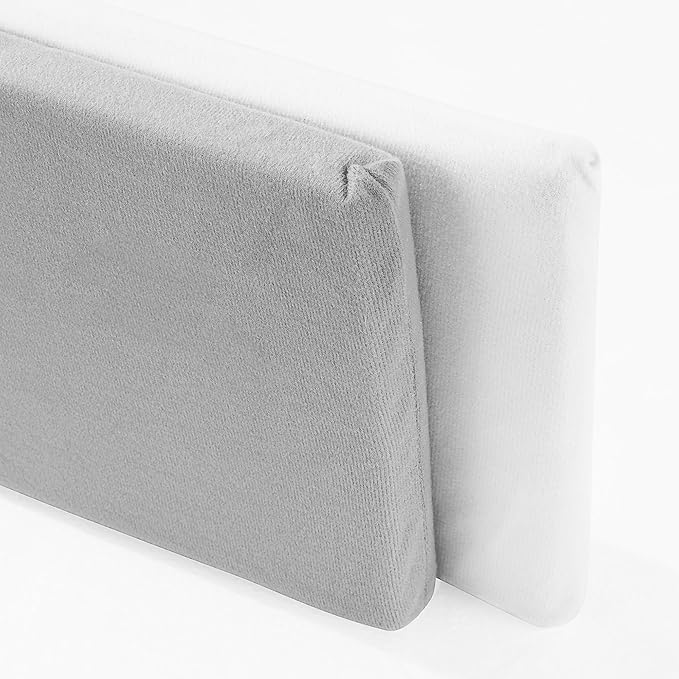 MABOZOO Bed Gap Filler Cushion, Long Thick Filler Bolster Pillow Stopper for Headboard Space Gap, Bed Mattress Extender Bed Wedge Pillow (Gray, 2X8X59inch)