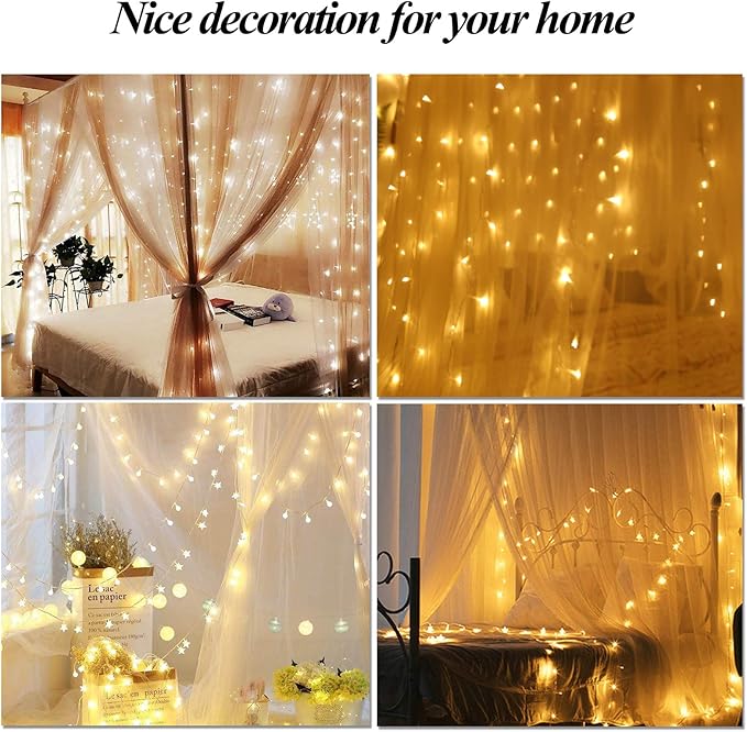 AIFUSI Mosquito Net, King Size Four Corner Post Curtains Bed Canopy for Single to Fits All Cribs and Beds for Adult Bedroom, Kids Rooms, Baby Bassinet, Garden, Camping（White）