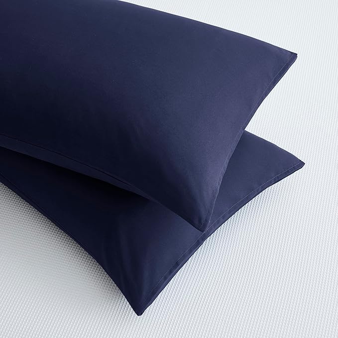 Microfiber Pillow Cases 14x20 Navy Blue Toddler Pillow Cases Set of 2 Soft Comfortable Not Shrink Small Pillow Cases Kids Pillowcase Envelope Style