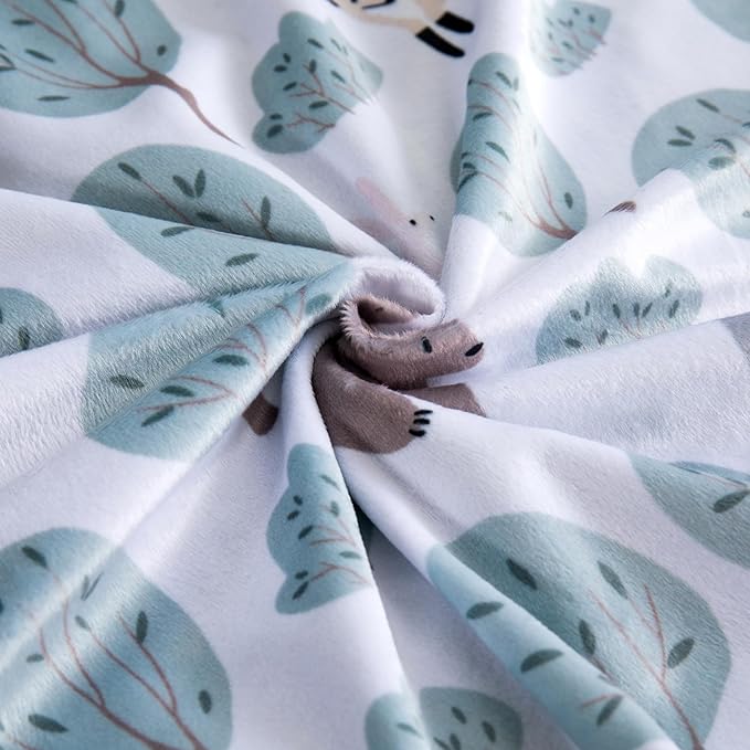 Baby Blanket for Boys Girls Super Soft Blanket,Fluffy Warm Lightweight Baby Receiving Blankets,Double Layer with Dotted Backing for Toddler Nursery (Bear, 30 * 40inch)