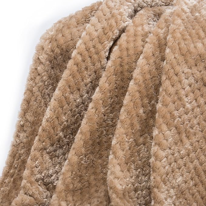 Fuzzy Blanket or Fluffy Blanket for Baby, Soft Warm Cozy Coral Fleece Toddler, Infant or Newborn Receiving Blanket for Crib, Stroller, Travel, Decorative (28Wx40L, XS-Coffee)