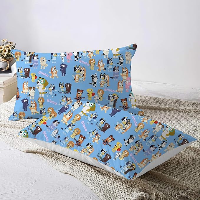 Cartoon Bedding Sets Bed Duvet Cover Lightweight 3 Piece Comforter Sets for Kids Boys Girls (1 Duvet Cover and 2 Pillowcases) (Full)