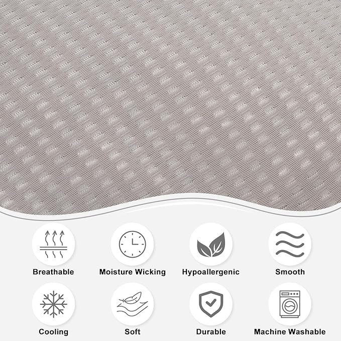 Travel Neck Pillow Cover Neck Pillow Replacement Cover Travel U Neck Pillow Case Cover Soft and Smooth Neck Pillow Cover Black Gray (Only Pillow Cover, No Filler)