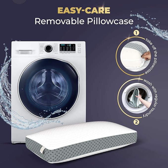 Royal Therapy Memory Foam Pillow, King Pillow Neck Pain Relief, Pillow for Neck and Shoulder Pain, Neck Pain Pillow, Side Sleeper Pillow, Cervical Neck Pillow, Neck Pillow Sleeping