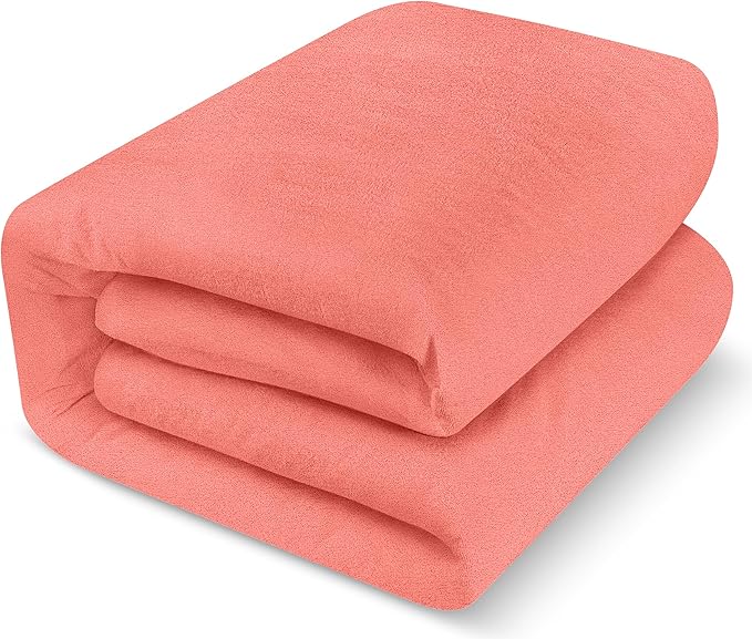 Utopia Bedding Waterproof Mattress Protector Queen Size, Premium Terry Mattress Cover 200 GSM, Breathable, Fitted Style with Stretchable Pockets (Coral)