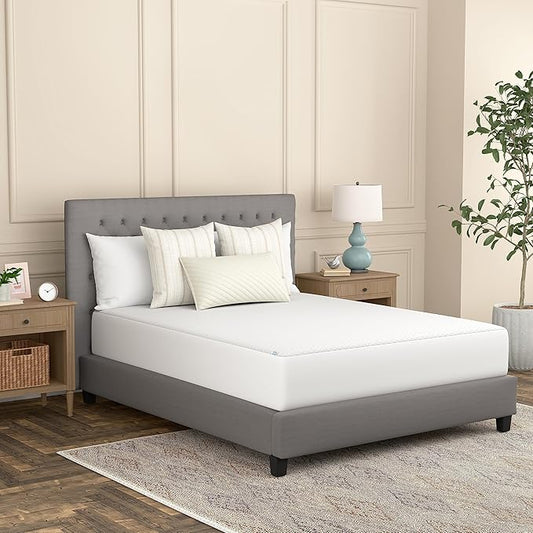 Sealy Spot and Stain Protection Fitted Mattress Protector- King Size Soft Polyester Waterproof Mattress Cover