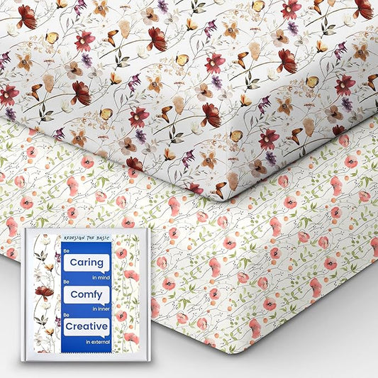 Premium Fitted Baby Boy Crib Sheets for Standard Crib Mattress - Ultra-Soft Jersey Knit Crib Mattress Sheet, Safe and Snug, Durable, Stylish Crib Sheet, 28''x52''x9'' Extra Deep Pocket