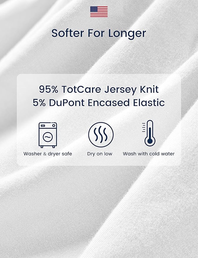 TotAha Premium Stretchy Bassinet Cradle Sheets (2-Pack) -Hypoallergenic, Silky Comfort, Buttery Soft, Calming Effect, All-Season Jersey-Knit Sheets, 32 X 16 X 3''(Air Balloon & Sailboat)