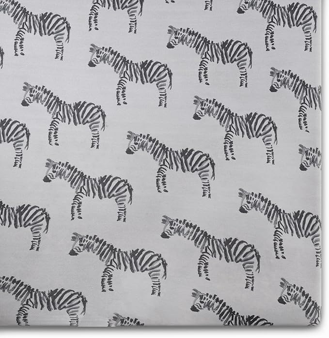 Crib Sheets - Crib Sheets Girl -Crib Sheets Boy - Jersey Sheets - Nursery Bedding - Toddler Bedding Sets for Girls - Toddler Bedding Sets for Boys - Baby Crib Sheets - OILO Studio Crib Sheet Zebra