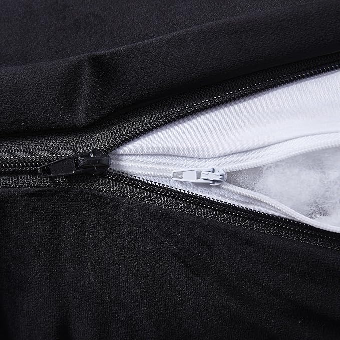 Wedge Pillow Headboard - Bed Wedge Pillow for Headboard - Large & Versatile Triangle Cushion Reading Support Pillow, King - 76", Black