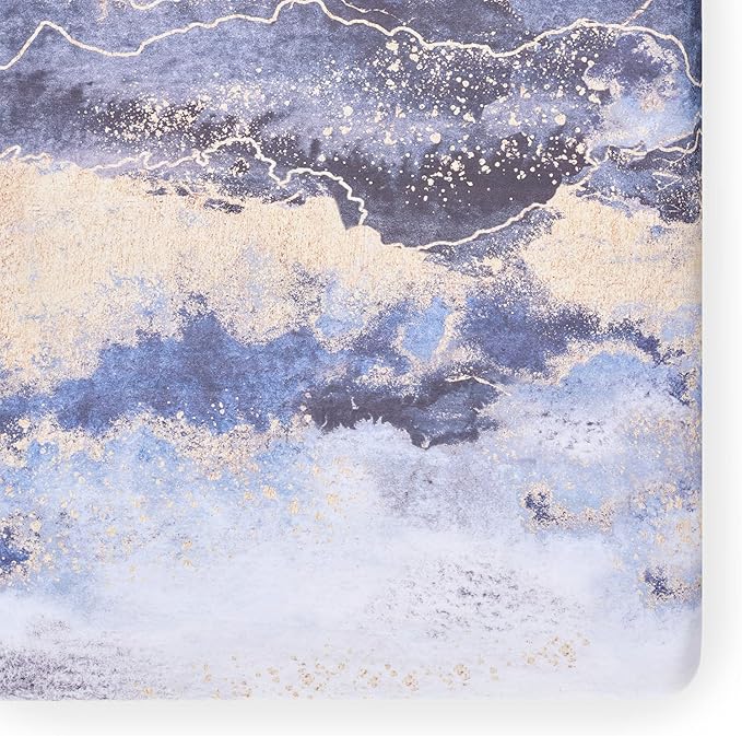 Crib Sheets - Crib Sheets Girl -Crib Sheets Boy - Jersey Sheets - Nursery Bedding - Toddler Bedding Sets for Girls - Toddler Bedding Sets for Boys - Baby Crib Sheets - OILO Studio Crib Sheet Midnight