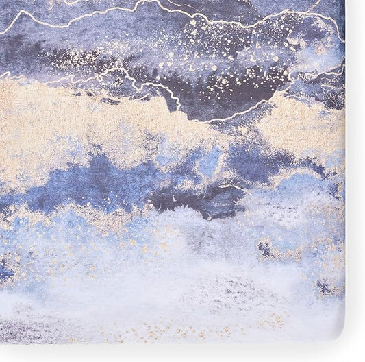 Crib Sheets - Crib Sheets Girl -Crib Sheets Boy - Jersey Sheets - Nursery Bedding - Toddler Bedding Sets for Girls - Toddler Bedding Sets for Boys - Baby Crib Sheets - OILO Studio Crib Sheet Midnight