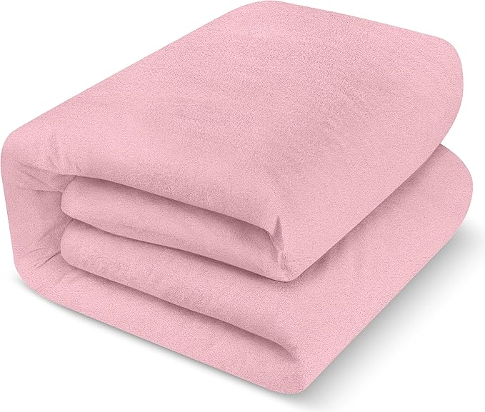 Utopia Bedding Waterproof Mattress Protector Twin Size, Premium Terry Mattress Cover 200 GSM, Breathable, Fitted Style with Stretchable Pockets (Pink)